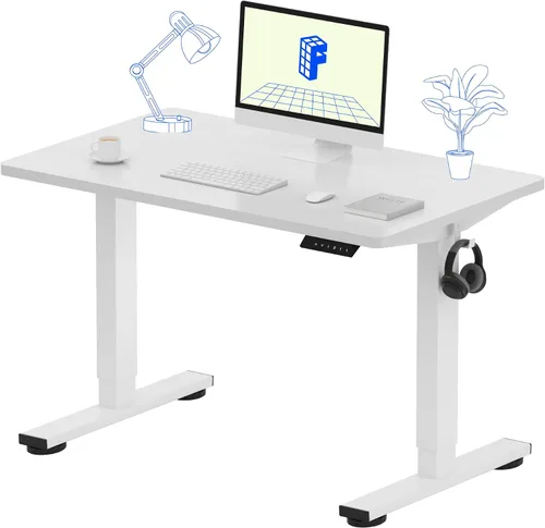 Miniatura 44 de FLEXISPOT Escritorio de Pie de Altura Ajustable Eléctrico, Marco de Escritorio de Pie de Acero Resistente con Controlador de Memoria