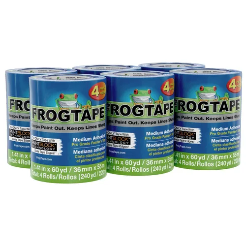 Miniatura 12 de Frog Tape 104957 Blue Pro - Cinta de pintor, 18 rollos