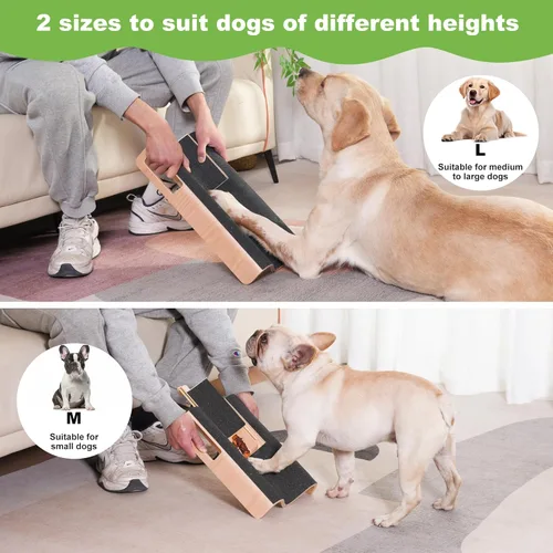 Miniatura 9 de Almohadilla Rascadora de Uñas para Perros en Forma de M con Caja de Golosinas, Tablero Rascador de Uñas para Perros Grandes, Juguete Lima de Uñas