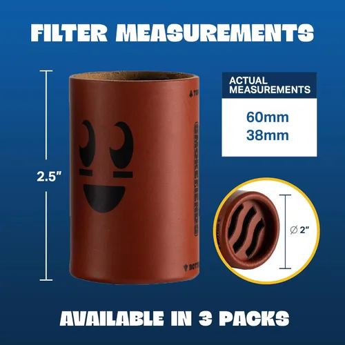 Miniatura 8 de Smoke Fiends Filtro de aire personal portátil y ecológico Discreta HEPA y filtración de carbono Biodegradable y hasta más de 300 usos Diseño