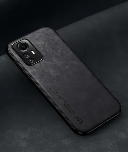 Miniatura 4 de Kepuch Silklike - Funda para Redmi Note 12s 4G - Cubierta Parachoques Placa de Metal Incorporada para Redmi Note 12s 4G - Negro Seda-Negro