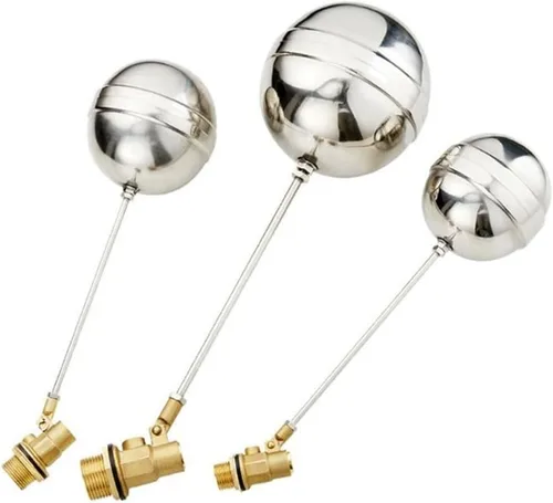 Miniatura 2 de Ball-Cock Float Valve, 1/2" 3/4" Cold and Hot Water Tank Liquid Level Metal Dn15 Dn20(0.5 Inch)