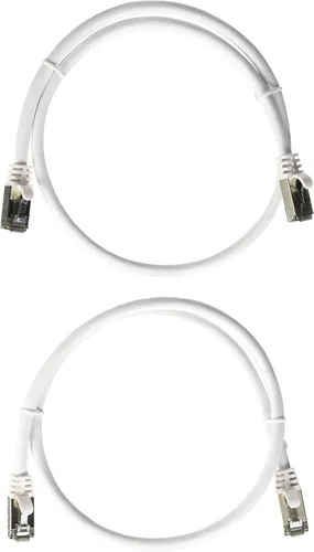 Miniatura 6 de Cable Ethernet Cat8 60CAT8-0.5-26RD Cat8 de 0.5 pies Serie Slim - Rojo 2GHz, 40G, S/FTP - Cable de conexión blindado 40Gbps 2000Mhz SFTP, cable