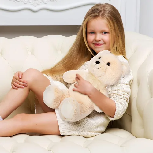 Miniatura 6 de HyDren 2 juguetes de peluche de osos de 18 pulgadas, regalo para novia, oso de peluche con lazos rellenos para cumpleaños, boda, fiesta