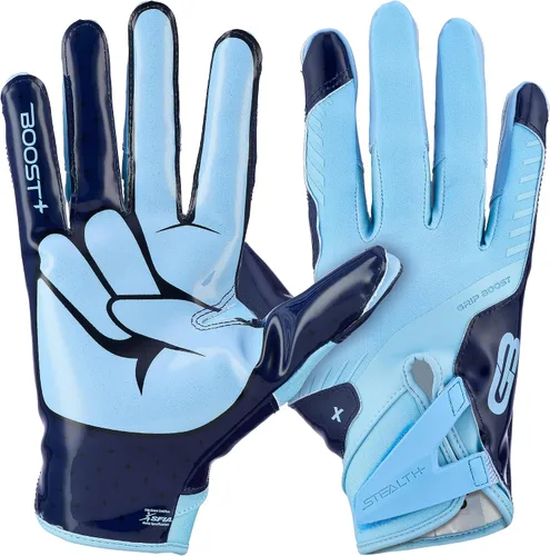 Miniatura 7 de Guantes de fútbol Grip Boost - Peace Stealth 6.0 Boost Plus Tecnología adhesiva - Guantes de fútbol para adultos y jóvenes para receptor abierto