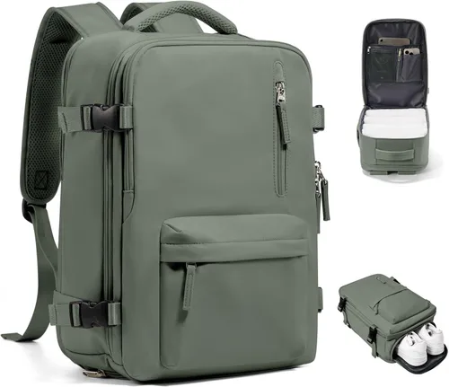 Miniatura 29 de VGCUB - Mochila grande para viaje, trabajo, negocios, mochila para laptop aprobada como equipaje de mano para vuelos, unisex, Negro -, Grande, Large
