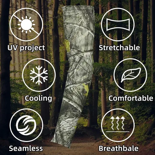 Miniatura 4 de LOOGU Sun Protection Cooling Arm Sleeves UPF 50+ Ice Silk Neck Gaiter Camo All Weather Hunting Fishing Hiking Cycling