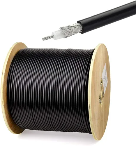 Superbat Cable coaxial RG58 de 50 pies, 50 ohmios RG-58 Cable coaxial para WiFi/Router Cable de extensión de antena de radio