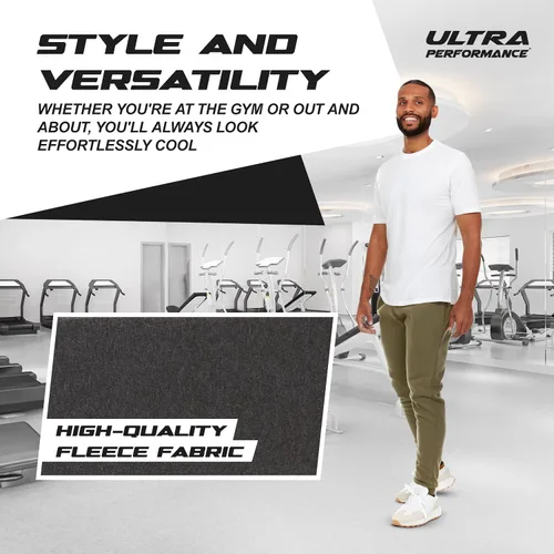 Miniatura 4 de Ultra Performance 3 Pack Mens Joggers Mens Athletic Sweatpants with Pockets for Men, Small - 5X