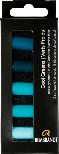 Miniatura 5 de Rembrandt Juego de micro pastel suave, 10 barras de media pieza, selección de tonos oscuros Dark Shades