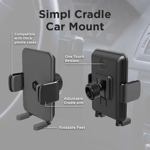 Miniatura 4 de Soporte de teléfono para automóvil – Soporte ajustable para teléfono celular – Soporte universal para teléfono celular – Soporte de teléfono
