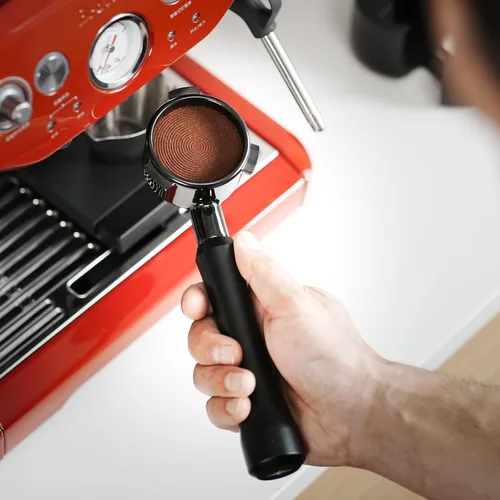 Miniatura 5 de MHW-3BOMBER Portafiltro sin fondo de 54 mm Compatible con Breville Barista Express, BES870XL, BES878, BES880, Portafiltro de espresso plano desnudo