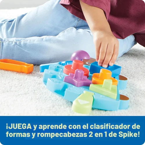 Miniatura 3 de Learning Resources Spike The Fine Motor Hedgehog Puzzle Playmate - 11 piezas, a partir de 18 meses, juego de motricidad fina, reconocimiento