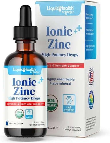 Miniatura 6 de LIQUIDHEALTH USDA Orgánico Zinc Iónico Gotas de Alta Potencia - Suplemento Vitamínico Líquido de Minerales Traza para Adultos, Niños - Apoyo