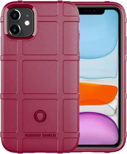 Miniatura 19 de Para iPhone 11 Caso, (Rugged Shield Series) TPU Funda Protectora Táctica Gruesa De Armadura Sólida Para IPhone 11 (6.1 Pulgadas) - Verde Ejército