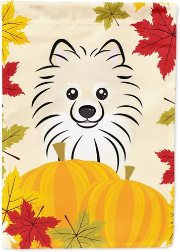 Miniatura 82 de Caroline's Treasures BB2047GF Bandera de jardín de Acción de Gracias Border Collie, bandera decorativa para patio exterior, obras de arte de patio