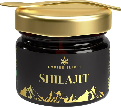 Miniatura 3 de Shilajit - Tarro de resina pura del Himalaya de 0.71 onzas – por Empire Elixir de alta potencia de grado dorado para hombres y mujeres Suplemento