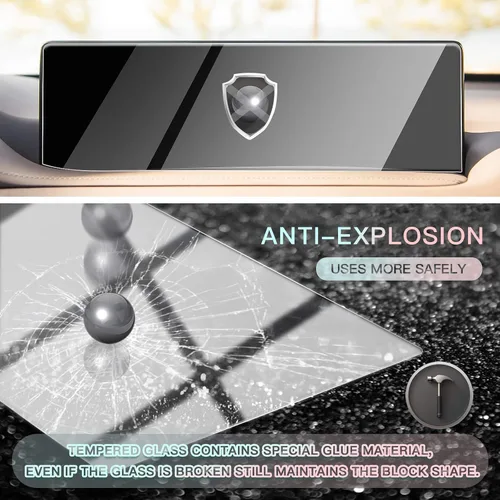 Miniatura 3 de CDEFG Protector de pantalla de vidrio para Genesis 2021 2022 de 14.5 pulgadas: pantalla de navegación para automóvil Protector de pantalla táctil