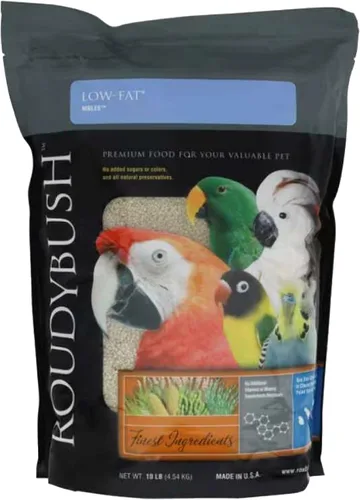 Miniatura 13 de RoudyBush Alimento bajo en grasa para pájaros y pollitos adultos, comida diaria para aves, pellets hechos con maíz, trigo y soja, pellets bajos