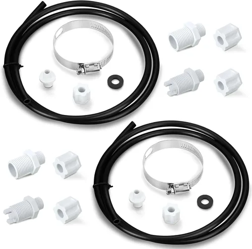 Tondiamo Kit de 2 piezas de repuesto para alimentador de clorador sin conexión compatible con Cl220 Cl200 – con abrazadera de sillín, tubo de