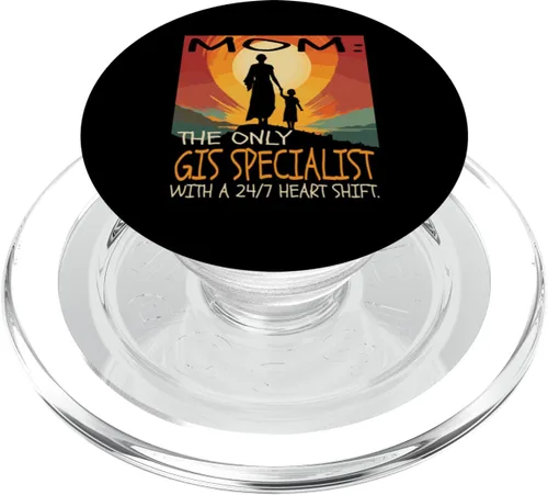 Miniatura 7 de GIS Specialist Job & Mother's Day Themed Cute Design PopSockets Standard PopGrip