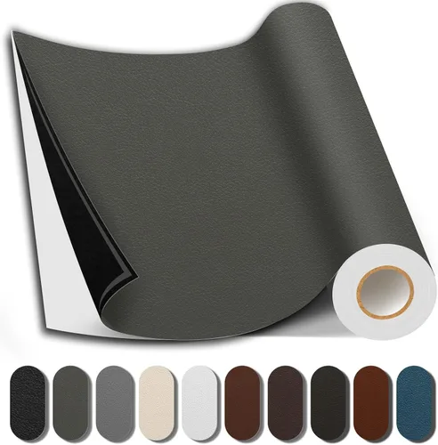 Miniatura 10 de Cinta de reparación de cuero Shagoom, parche de reparación autoadhesivo impermeable de 17X79 pulgadas, parches grandes de vinilo DIY para sofás