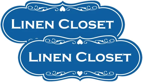 Miniatura 26 de Letrero de armario de lino de diseñador (negro) - Pequeño