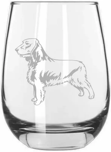 Miniatura 321 de Sakhalin Husky Dog - Copa de vino grabada personalizada de 15.25 onzas sin tallo