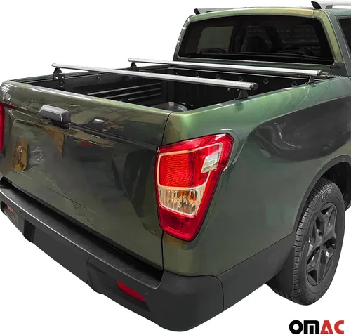 Miniatura 4 de OMAC Portaequipajes para cama de maletero para Nissan Frontier 2005-2021, gris, 2 piezas antirrobo para viajes, kayak, canoa, surf, esquí