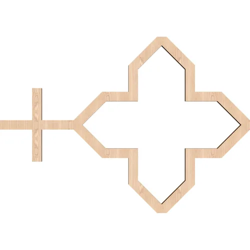 Miniatura 4 de Laird Paneles decorativos de pared de madera con calado, extra pequeños, 13/8 pulgadas de ancho x 7 3/8 pulgadas de alto x 3/8 pulgadas de alto