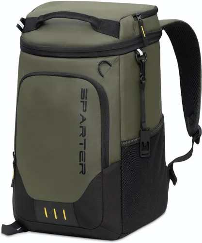 Miniatura 12 de SPARTER - Mochila enfriadora aislada a prueba de fugas para 33/49 latas, bolsa térmica con 2 compartimentos aislados, mochila de playa, viaje, Azul