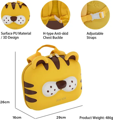 Miniatura 2 de Zoy zoii Backpac para niños, Tigre, Tigre