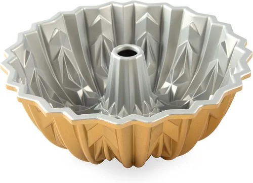 Miniatura 2 de Nordic Ware Cut Crystal Bundt, 10 tazas, dorado