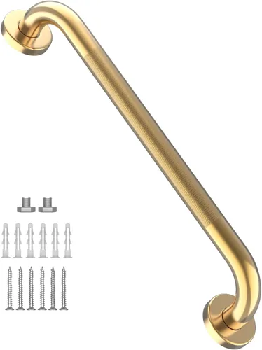 Miniatura 19 de Barra de agarre antideslizante para ducha de 24 pulgadas, acabado blanco frotado con aceite, diámetro de 1.25", Barra de agarre para baño Munzong
