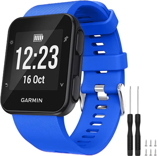 Miniatura 21 de GVFM banda compatible con Garmin Forerunner 35, silicona suave correa de repuesto para reloj inteligente Garmin Forerunner 35, se ajusta a muñeca