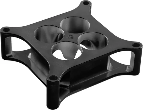Miniatura 6 de X-AVION Alumimum Espaciador de Carburador Anodizado Negro 4150 de 1'' de Alto Orificio Cuadrado 4 Agujeros Espaciador de Carburador de Múltiple