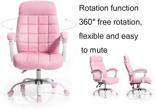 Miniatura 4 de Silla de computadora para videojuegos, silla de red de corazón para niña, silla roja con diseño de princesa, silla giratoria