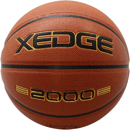 XEDGE Balón de baloncesto Tamaño 5/6/7 de cuero compuesto para juego de baloncesto callejero para interiores y exteriores con aguja, bomba y bolsa