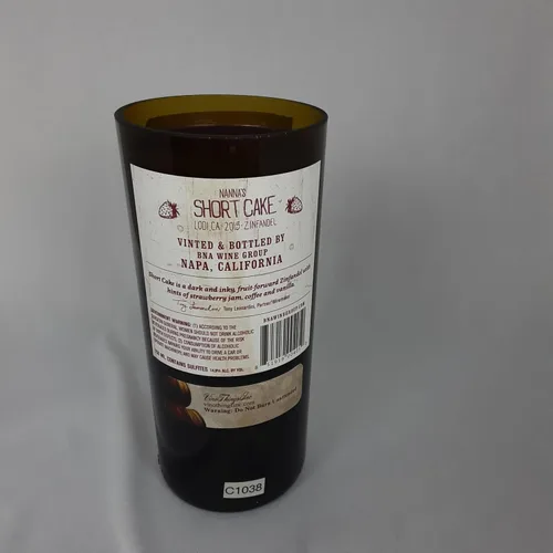 Miniatura 4 de 2015 Miller Family Wine Company Zinfandel Nanna's Short Cake Wine Bottle Candle - Repurposed Original Label Decor - Sweet Delights in Every Glow