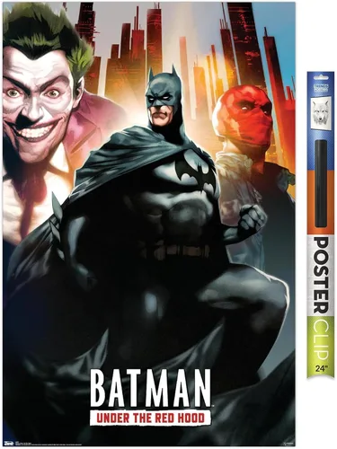 Miniatura 19 de Trends International DC Comics - Póster de pared de Batman con capucha roja, 14.725 x 22.375 pulgadas, versión enmarcada de madera de granero