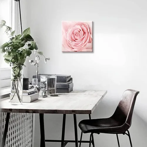 Miniatura 7 de Lienzo de primer plano con rosas rosadas, arte de pared rosa rubor, decoración de baño, luz estética, decoración de dormitorio, obras de arte