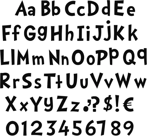 Tenare Juego de 134 letras de 5 pulgadas, letras del alfabeto de graduación, números del alfabeto, recortes de letras para regalos de estudiantes de