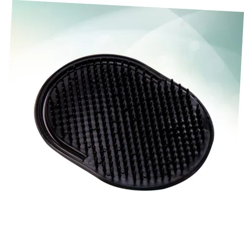Miniatura 5 de 12 cepillos portátiles para el cabello y masajeador del cuero cabelludo, peine de masaje de dedo negro para hombres, cepillos de champú