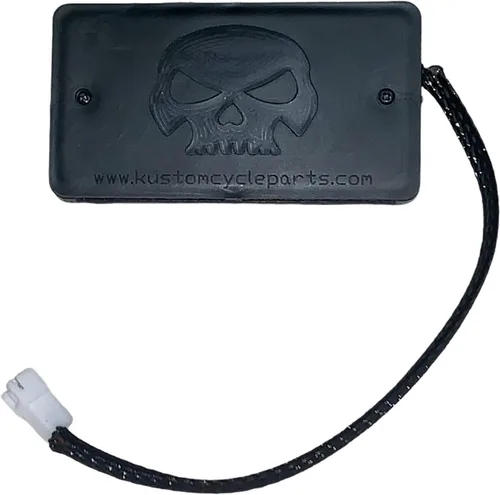 Miniatura 5 de Kustom Cycle Parts Mando a distancia universal para puerta de garaje hecho para adaptarse a los modelos Harley Davidson Touring. Botón de perfil
