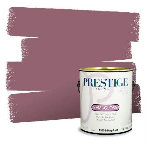 Miniatura 540 de Prestige Paints Pintura exterior e imprimación en uno, 1 galón, plano, coincidencia comparable de Valspar* Amber Rose*