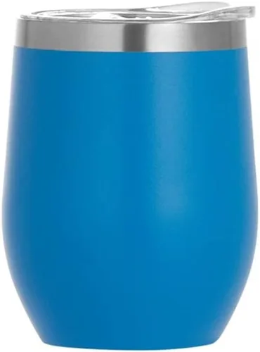 Miniatura 18 de Copas de vino de acero inoxidable, vaso aislado de doble pared con tapa para vino, café, bebidas, champán, cócteles (acero inoxidable)