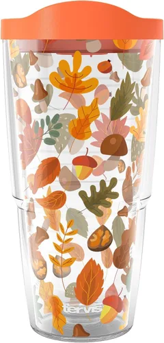 Miniatura 10 de Tervis Impresionante vaso aislado de doble pared con hojas de otoño fabricado en Estados Unidos, mantiene las bebidas frías y calientes, 16 onzas