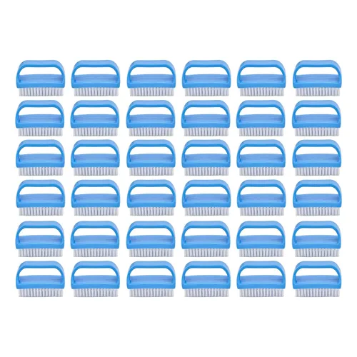 Superio Cepillo limpiador de uñas, cepillo de limpieza rígido multiusos para uñas, pies, pies y manos, paquete de 24