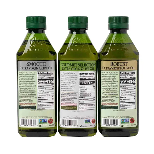Miniatura 7 de Pompeian Paquete variado de aceite de oliva virgen extra, AOVE suave, selección gourmet, AOVE robusto, contiene polifenoles, primer prensado