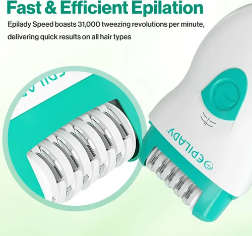 Miniatura 6 de Epilady Paquete de dispositivos de depilación facial y corporal, depiladora eléctrica con cable de velocidad para mujeres con removedor de vello